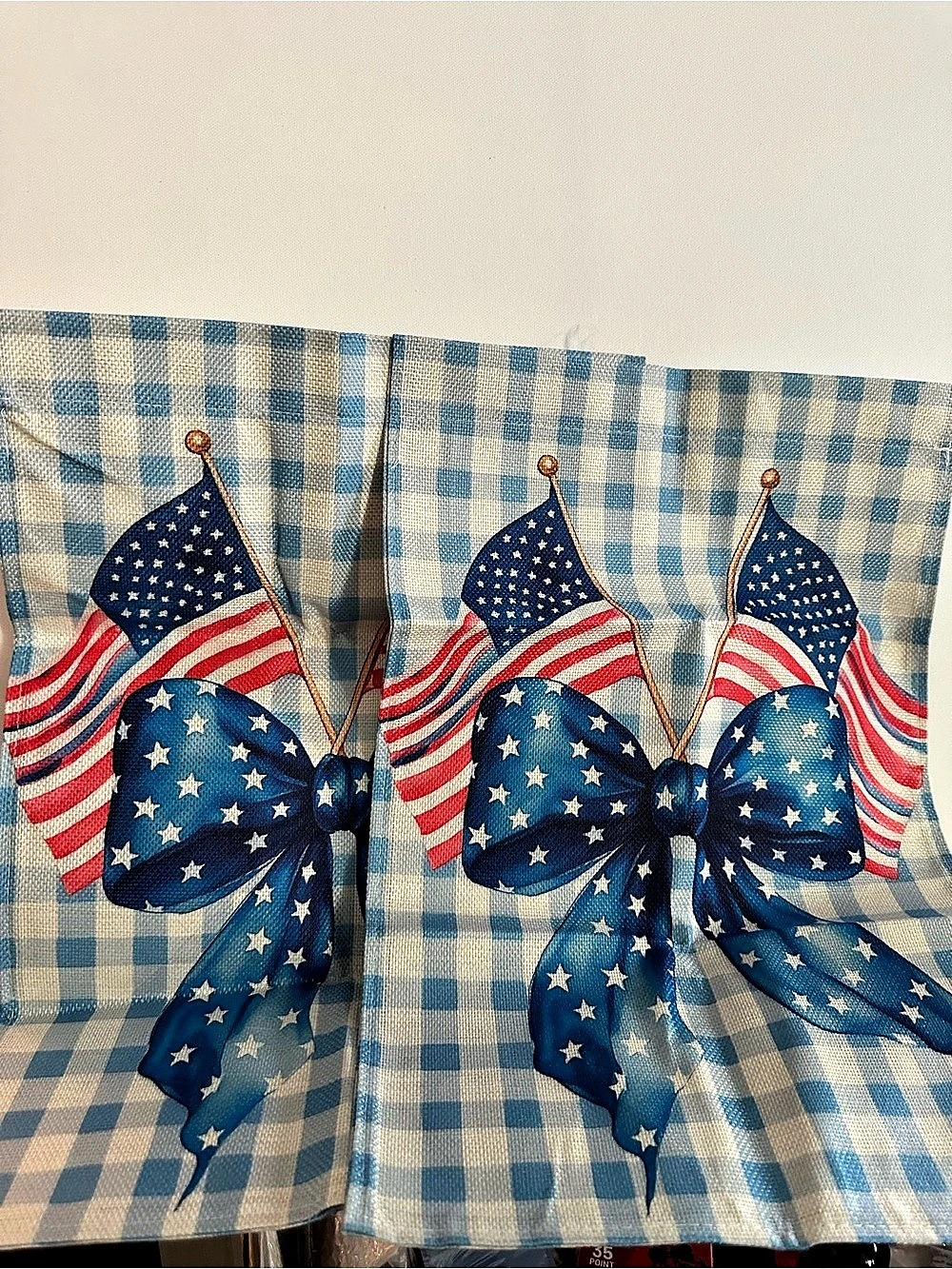 Patriotic Star & Flag Decor in Blue & Red 2